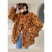 Beautiful Coffee thick Faux Fur Coat Outwear Winter