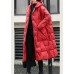 Fashion Red Hooded thick Duck Down Winter down coat