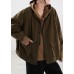 Classy Coffee Ruffled Fine Cotton Filled Jackets Winter