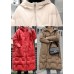 Fashion Red Hooded thick Duck Down Winter down coat