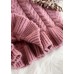 Cute pink Sweater weather Refashion o neck thick Ugly fall sweater dress