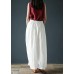 Summer cotton and linen wide-leg pants loose women's trousers