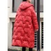 Fashion Red Hooded thick Duck Down Winter down coat