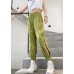 Women's casual trousers summer green thin section loose  thin harem beam feet pants