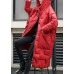 Fashion Red Hooded thick Duck Down Winter down coat